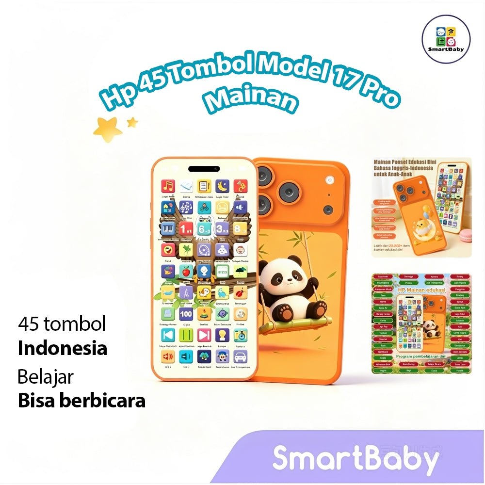 Ponsel Mainan 45 Tombol - 17pro - Indonesia - Smartbaby